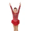 Jerrys 129 Crimson Bows Dress -Ice Skating Gear 129Front 94230.1679337112