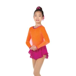 Jerrys 178 Effervescent Dress -Ice Skating Gear 178TangerinePopFront 37052.1679424243