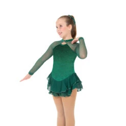 Jerrys 179 Shimmer Dress -Ice Skating Gear 179EmeraldGreenFront 85167.1680634523