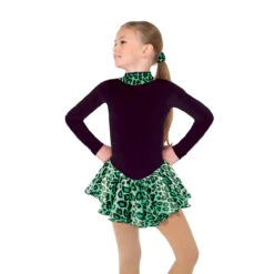 Jerrys 193 Fleece Catwalk Dress -Ice Skating Gear 193GreenFront 61488.1680637251