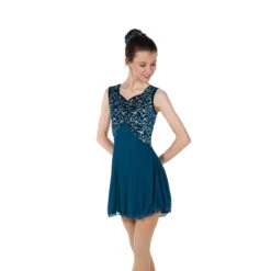Jerrys 50 Twist Of Teal Dress -Ice Skating Gear 50Side 53023.1679511385