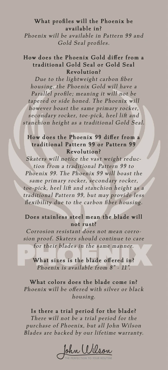 NEW John Wilson Phoenix Blade - GOLD 5 NEW John Wilson Phoenix Blade - GOLD - Image 3